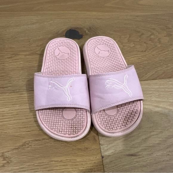 Puma Light Pink Slide Sandals - Picture 1 of 4